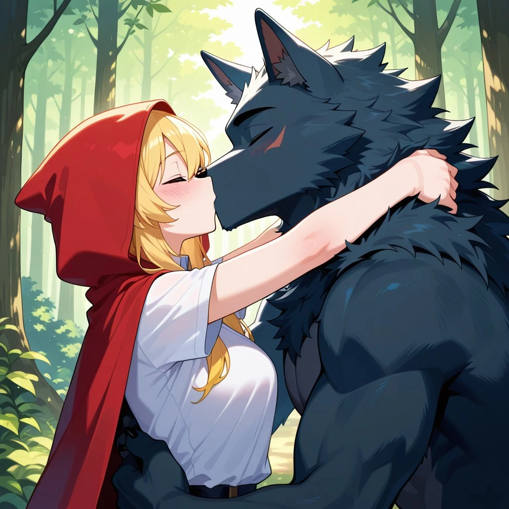 Human female on Furry male (Concept) V1