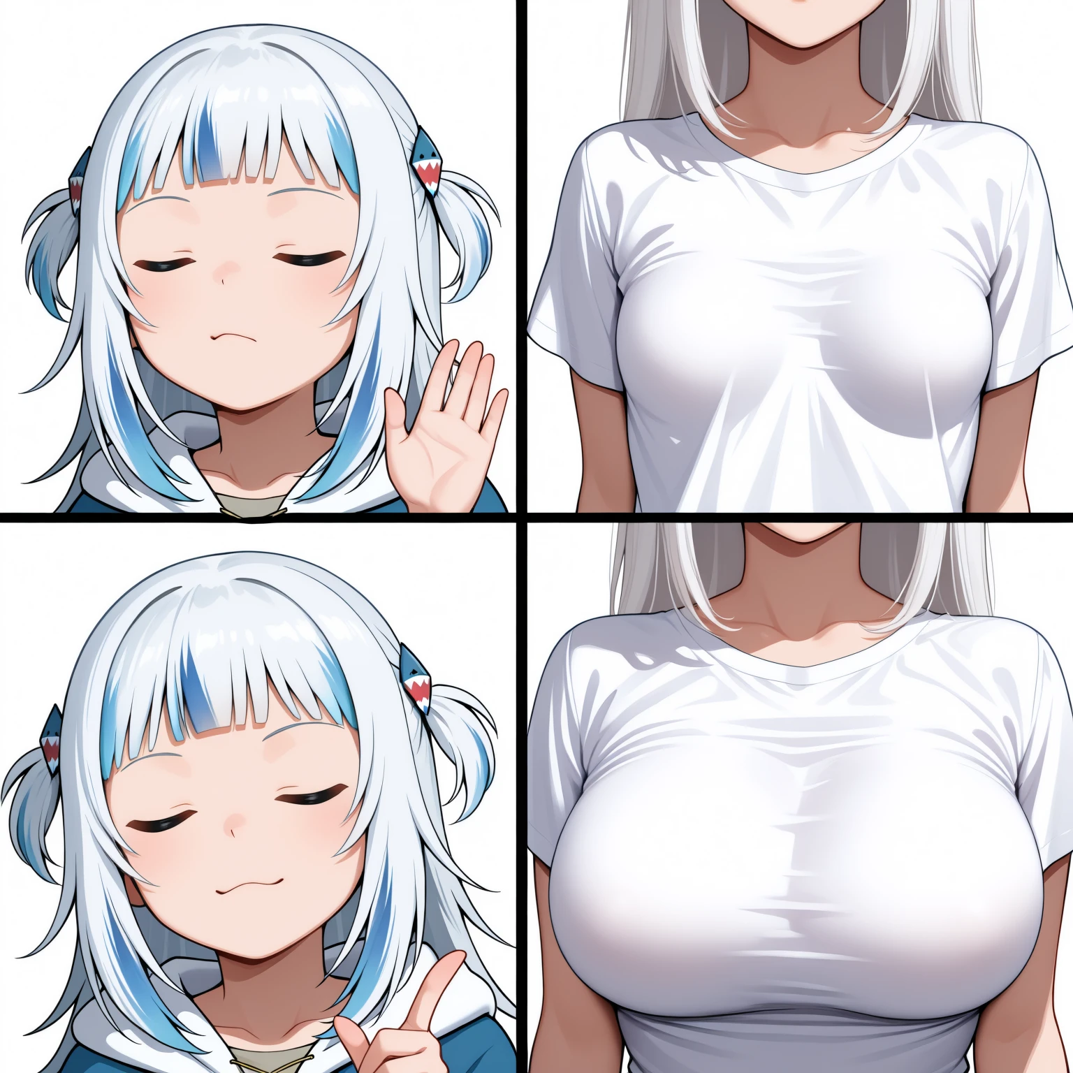 multiple views, front view,perspective, bottom-up angle, 1 anime-style girl, white hair, big breasts (((character design sheet, same character))), ((character concept art)), anime character design, highly detailed character design, maple story character art,((Best quality)), ((masterpiece)), ((highly intricate details)),beautiful, high quality, highres, absurdres, light difussion, intricate details, complex details, ((anime)), (anime:1.2) , (perfect face:1.3),colorful, highest detailed, vibrant colors, high contrast, (8K UHD:1.2), (photorealistic:1.2),(masterpiece:1.4), (best quality:1.4),extremely detailed wallpaper, highly detailed illustrations,(super-complex details) , 4K unified, (super-detailed CG: 1.2) , (8K: 1.2),(original), (masterpiece) , (best quality) , (reality: 1.3) , photorealistic, Octane rendering, (surreal: 1.2) ,((masterpiece:1.4, best quality:1.2)), anime 1girl, with green_eyes, short_hair, anime full body illustration, full body cgsociety, full body, full body illustration, sona is a slim, full body portrait of a short!, loish |, demon girl, black sketch, detailed_hair, detailed_natural_skin, close-up of a cartoon woman with white hair, oppai proportions, seductive anime girl, full body zenkai!, oppai, biomechanical oppai, covered breasts and sfw, anime moe artstyle with big breasts, white skin, very white skin, skin exposition, oppai proportions, different full body view, multiple poses, various poses, different poses, various pose, sprite sheet