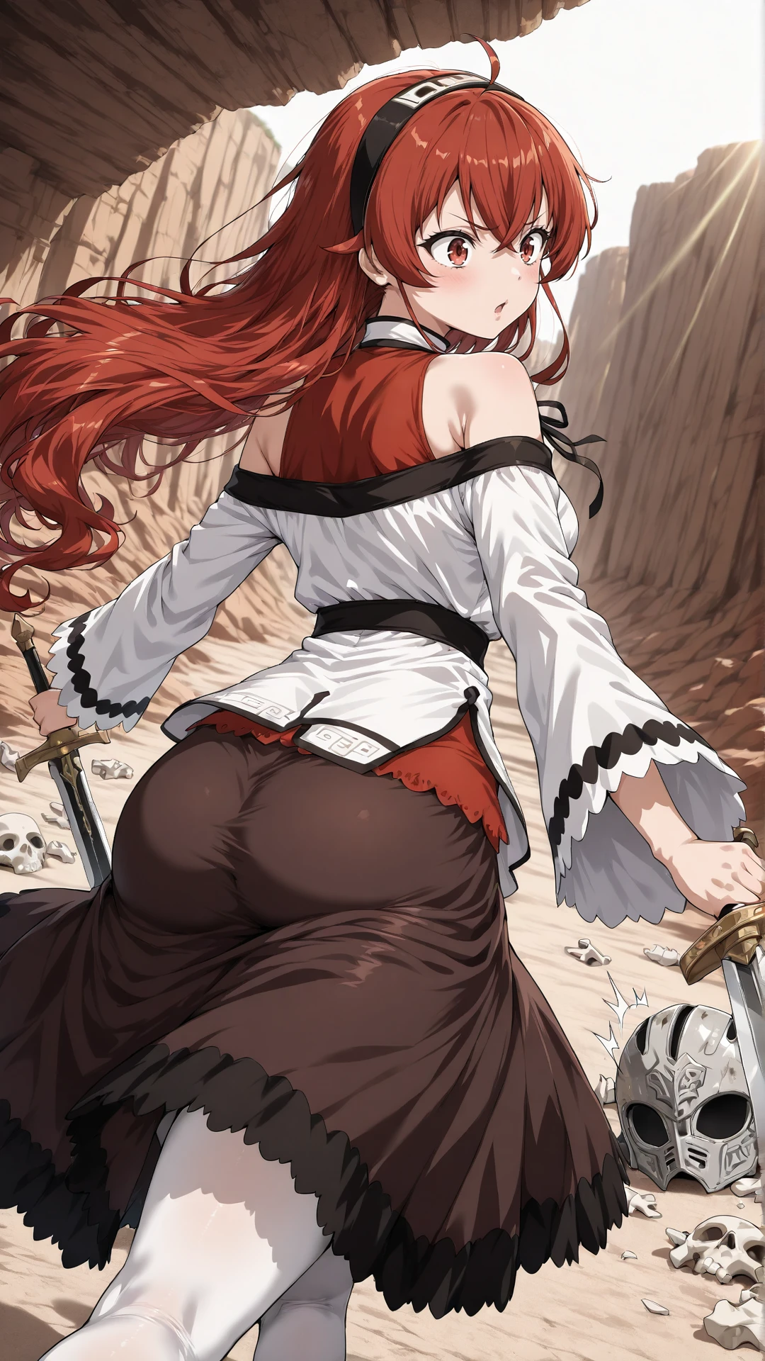 dragon,12 years old,Teenage Girlore than one person,Loli's huge breasts,Pointed face,Long Hair,red,Red clothes,Volcanic areas,perfection,Small breasts,Small Ass