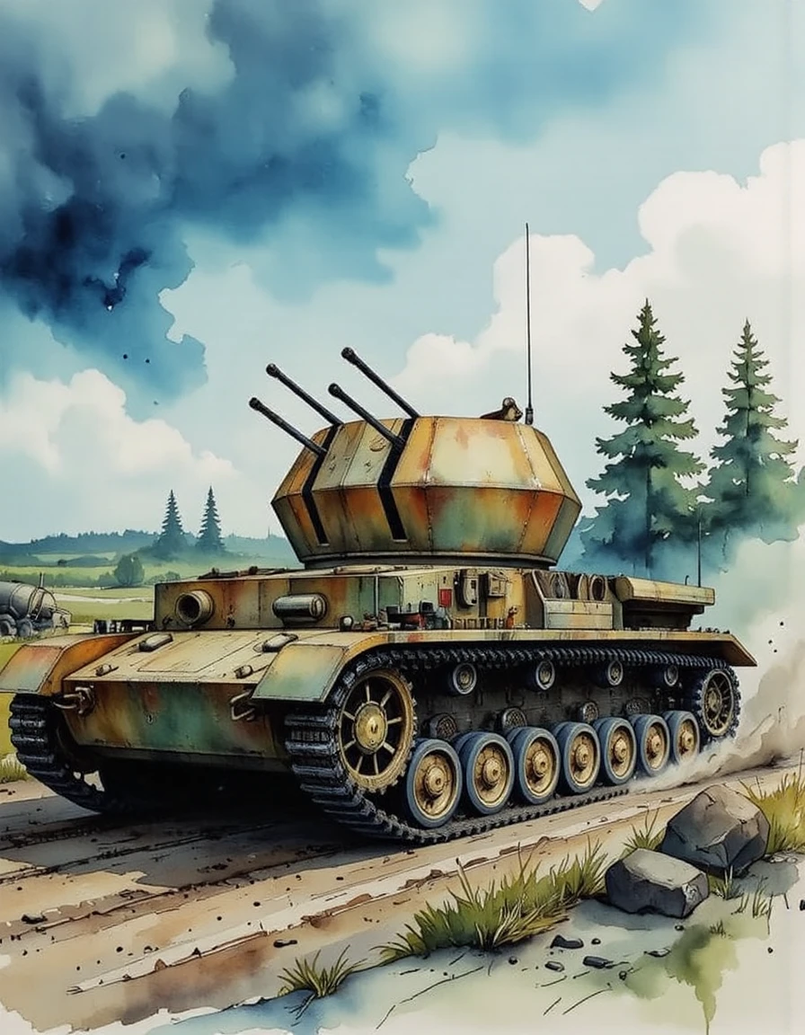 German Flakpanzer IV "Wirbelwind v1.0