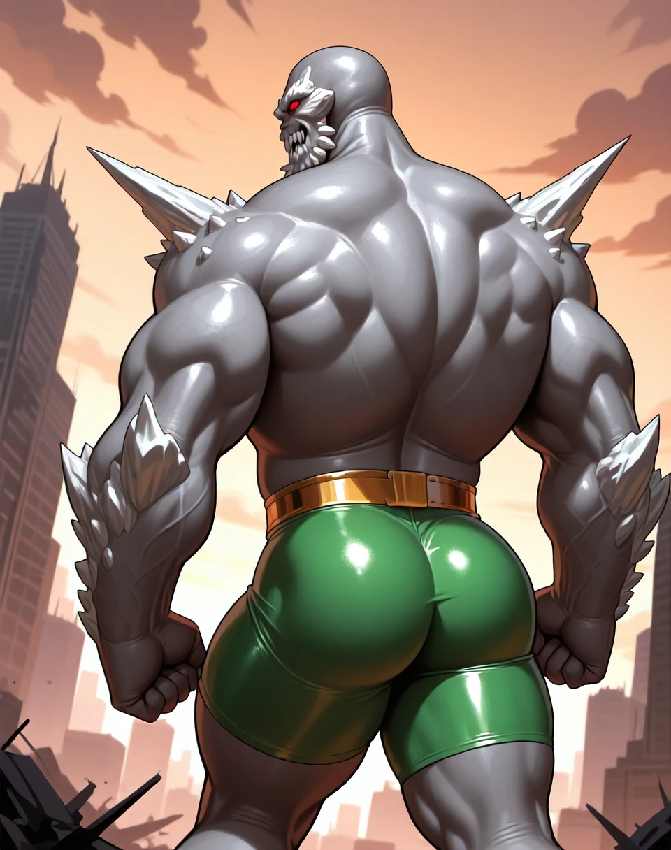 PRO competitive bodybuilder, nj5furry, (Múrloc, massive, huge, muscular), Múrloc, ((extremely realistic shadows, masterpiece, extremely detailed, photorealistic)), kemono, looking at the viewer, ((FRONT)), Múrloc, ((detailed face)) red nose, blue eyes, ((detailed eyes)), green skin, scales, height 2 meters high, the optimal height, tight clothing, 190 kg, body full of huge muscles; muscle and bulge pecs, ripped abs, V-shaped body, thick waist, long legs, strong arms manly, handsome face, attractive cool calm face type with a kindsmile, topless. Beach, night, moon, moon rays, nebula; bulge in the crotch, wears a tiny thread thong that reveals huge, muscular thighs, bulge biceps, looking at viewer. (((wearing a very tight tiny string thong))) A muscle bodybuilder in the making. A potential PRO competitive bodybuilder and his mini bull neck.