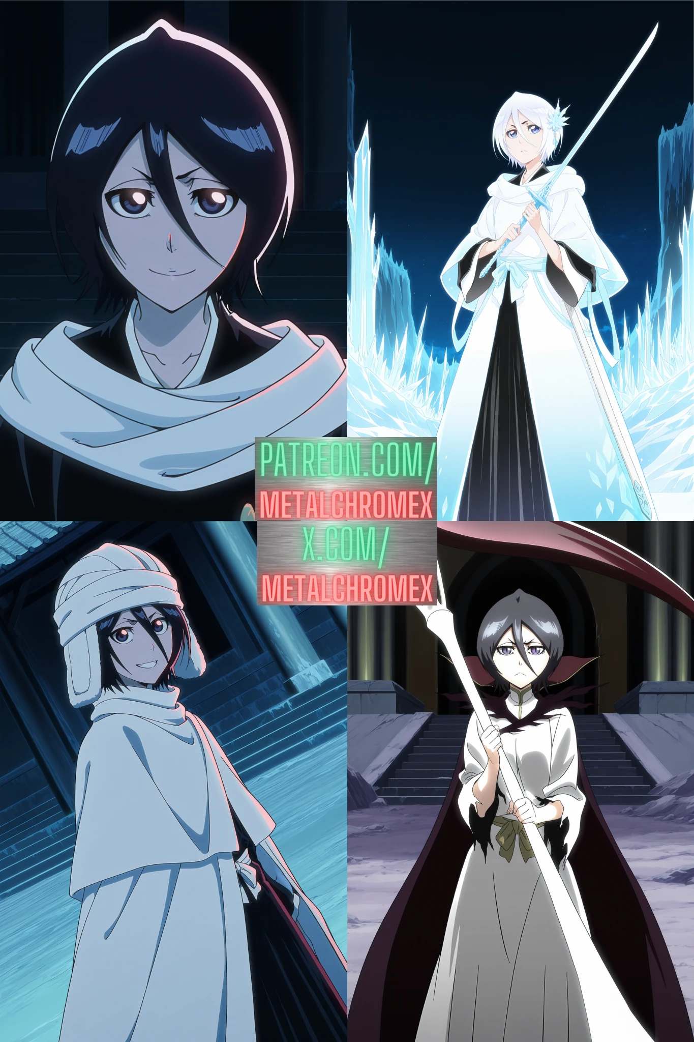 Rukia Kuchiki + Dark Rukia (Bleach: Thousand-Year Blood War, parts 1-3 + Bleach: Fade to Black) V1