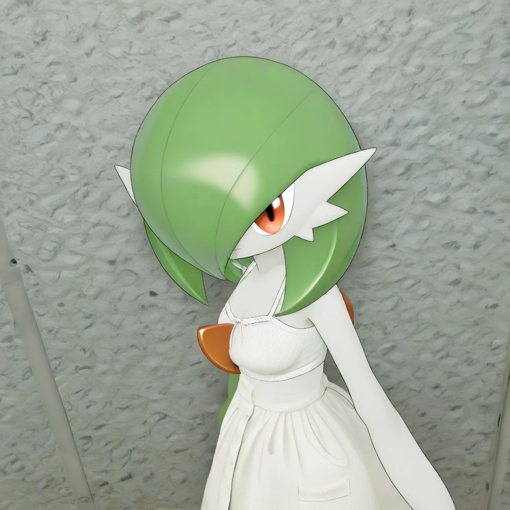 white dress,gardevoir, creatures \(company\), game freak, nintendo, pokemon, pokemon \(game\)
BREAK
bangs, colored skin, female focus, flat chest, gen 3 pokemon, green hair, green skin, hair over one eye, multicolored skin, pokemon \(creature\), red eyes, short hair, two-tone skin, white skin
BREAK
,full body, (chibi:0.7), [realistic], [3d], (3dcg), ((octane render)), [fisheye],full body,dutch angle, harada takehito
BREAK
(8k, RAW photo, best quality, masterpiece:1.2), ultra high res, (((realistic, photo-realistic))), professional lighting, detailed lighting, professional photography, fisheye, dynamic angle, high quality, high res, extremely detailed, bloom
BREAK
depth of field, sketch, sharp focus, soft lighting, good composition, god light highlight, detailed, (((photorealistic details))), detailed skin, to8contrast style