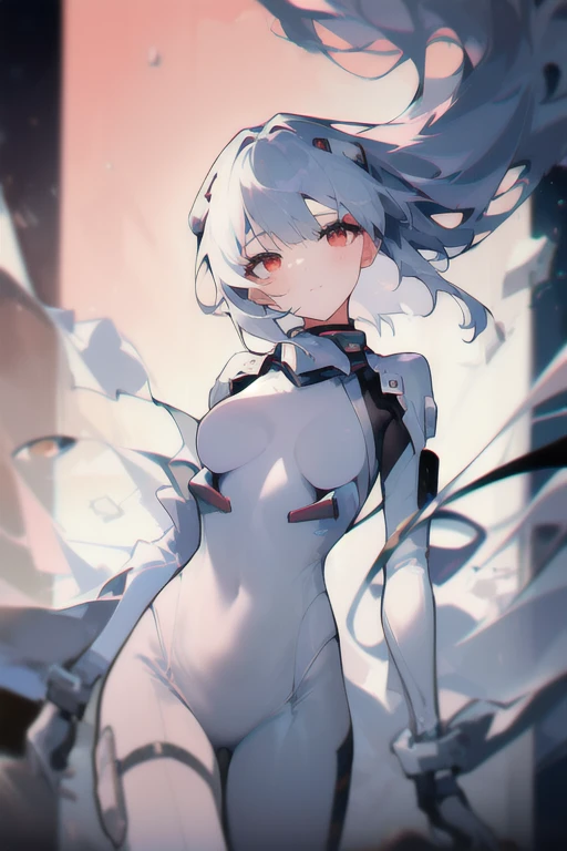 nsfw,top-quality,Top image quality,in 8K,4K,masterpiece,ultra-detailliert,Beautiful、ultra-quality, best quality,high resolution, ultra-detailed,game cg,dutch angle ,beautiful detailed eyes, visualart,five fingers, perfect hands,美少女,女の子1人,プラグスーツ,白いボディスーツ,Leather,ヘアーオーナメント,女の子1人、彩波レイ、ソロ,(short bob cut),(水色の髪),half closed eyes,(赤い目),expressionless,巨乳, lie on bed,カーボーイショット,(cameltoe)