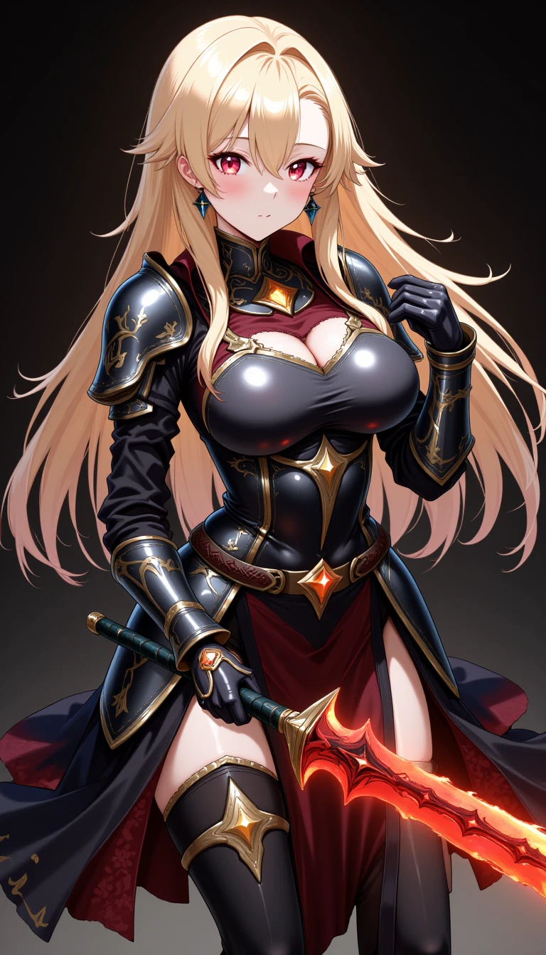 (best quality, masterpiece, RAW photo,ultra-detailed:1.2), <lyco:GoodHands-beta2:1.0>,1girl,solo,looking at viewer,smile,
ViraGB, long hair, ponytail, <lyco:CHAR-Vira:0.7>
ViraBase, long hair, ponytail, black bow, red dress, cleavage, gauntlets, ribbon, black thighhighs, shoulder armor, knee boots, belt,
random ungle, random pose,