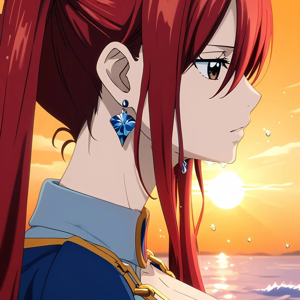 score_9, score_8_up, score_7_up, source_anime,
erzascarlet, <lora:erza-scarlet-ponyxl-lora-nochekaiser:1>
hair between eyes, out of view, eyes close, water splash, breast movement,exhausted, blue outfit (yellow outlines), golden chains, blue earrings, blue stay-up stockings, 4k frame, ultra realistic detailed, twin ponytails hair, big breasts, standing, dutch angle, close up, orange sunset background