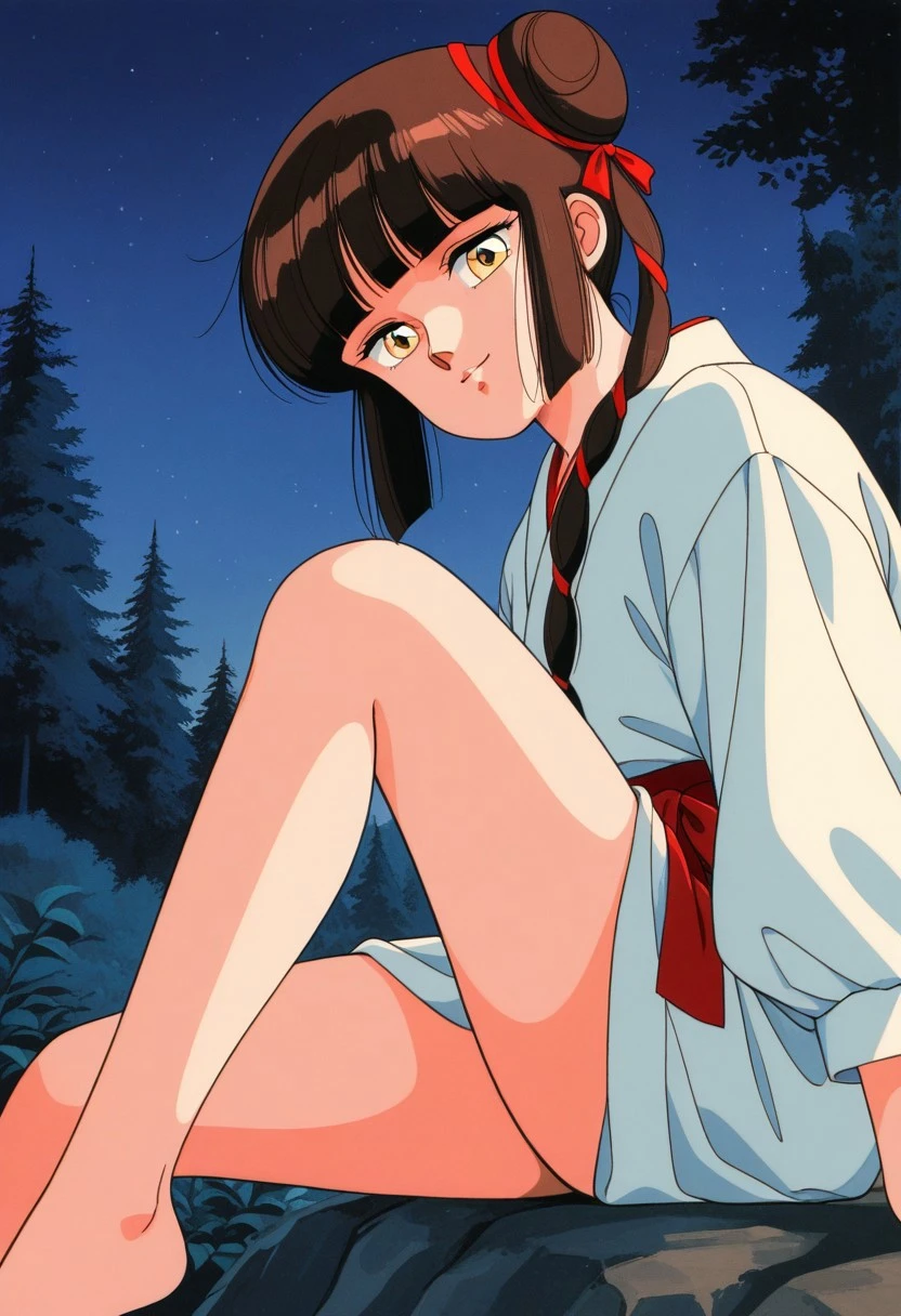 Madoka Ayukawa, 14 years old, bangs, 1girl, masterpiece, highest quality, disorganized, retro artstyle, 1980s \(style\)))), look viewer, (((full nude))), full blush, (((no Panties))),, Take a look here, (((nsfw))), view audience, nsfw, Genitals are visible,1girl, (((See here))), nsfw, (Japanese girl showing off genitals:1.1), look viewer, (((high kick on the beach, knee standing,))), openwidee,