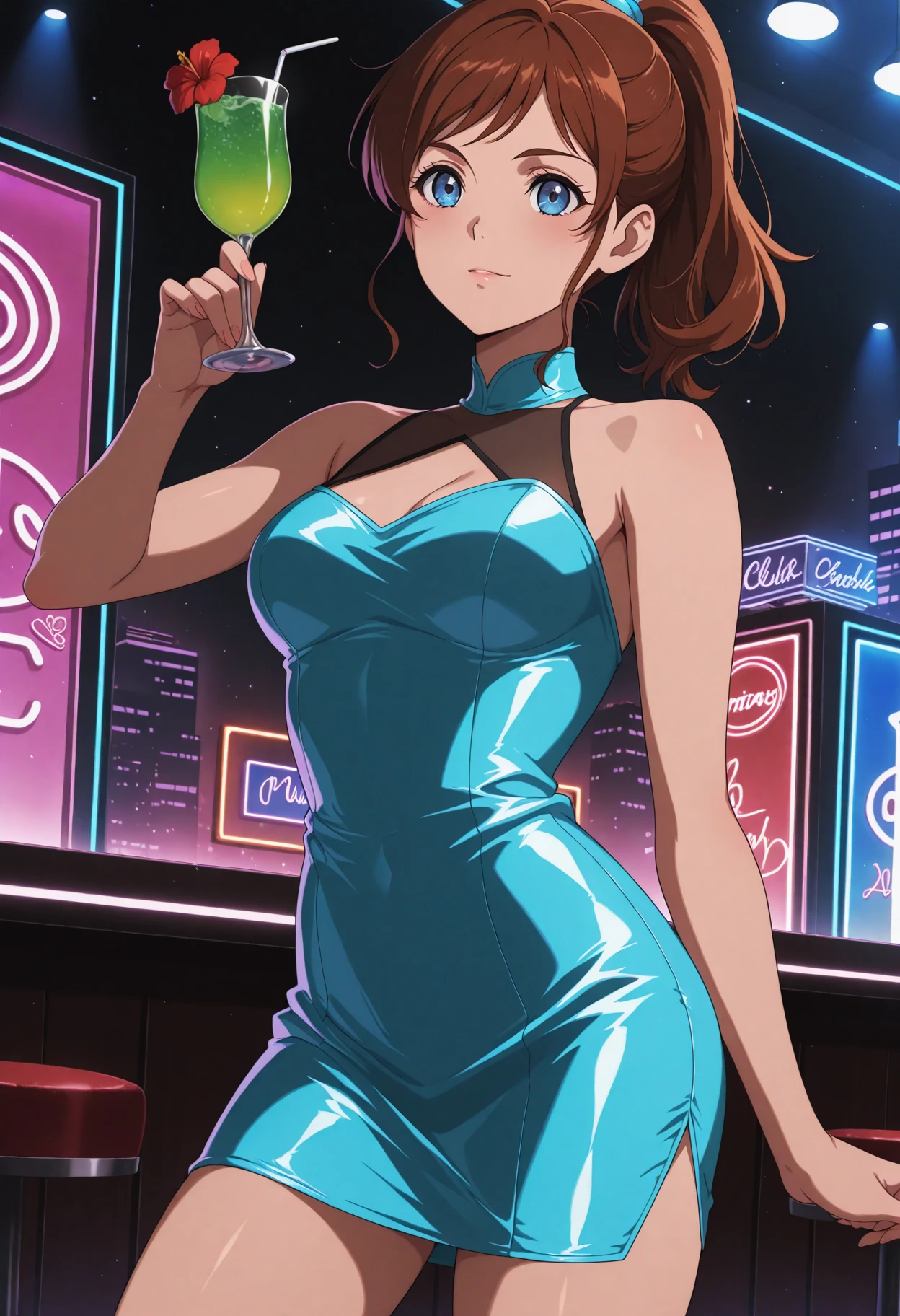 image quality:Highest Quality
Camera Focus: Blur the background
light:sidelight
person:20-year-old female,Gal model 、
Bright light、
Hairstyle: Short Bob、With bangs
dress:Gal、Hysterical glamour expression: The best smile、
Thin and delicate、Small bust、From head to toe、
Slim and beautiful legs、Thin thighs、pantyhose、pumps、
flowerpunk、Sparkling light particles、
Vivid gradient effect
