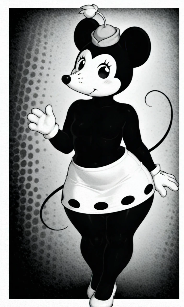 sally,double bun,black hair,medium hair,black eyes,blush stickers,
grey skin,smile,huge breasts,sagging breasts,teeth,
black dress,cleavage,striped detached sleeves,small skirt,small white gloves,
standing,
(insanely detailed, masterpiece, best quality),solo,<lora:SallyMcboing:0.8>,