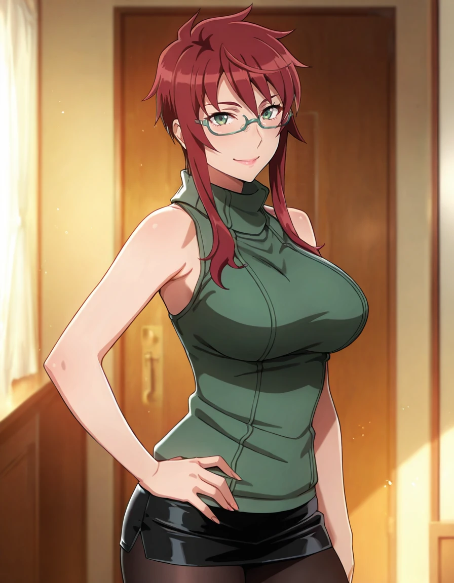 ((best quality)),((highly detailed)),masterpiece,absurdres,detailed face,beautiful face,(detailed eyes, deep eyes),1girl, Tomo, red eyes, short skirt , sky, day, cloud, pleated skirt, leopard print panty, School rooftop, looking at viewer, open clothes, standing, loose white shirt showing cleavage, Gyaru, Big breast, tanned skin, Glossy lips, a lot of earpierce, Necklace,Bracelet, Half eyes expression, Smirk, feminim,1girl,Solo,Spouty mouth,Heart shaped emotion,Bored expression,Thick lips,colored Long nail,Stylish wavy hair,Celeb wavy hair,Tight tights,Plump,Curvy figure,H cup,Gyaru rings,((Big bouncy breast)),Curvy figure,Half eyes open expression,((school uniform with long sleeve sweater )),unbuttoned school uniform,cleavage,Spouty mouth expression,arm below breast,Solo,slut expression,Red hair,Heart shape emote,Detailed hand,Thick lips,Smug smile and half eyes,Open mouth,Humongous Breast,Dangerous cleavage,Stand out cleavage,1hand in hips,Eyelash