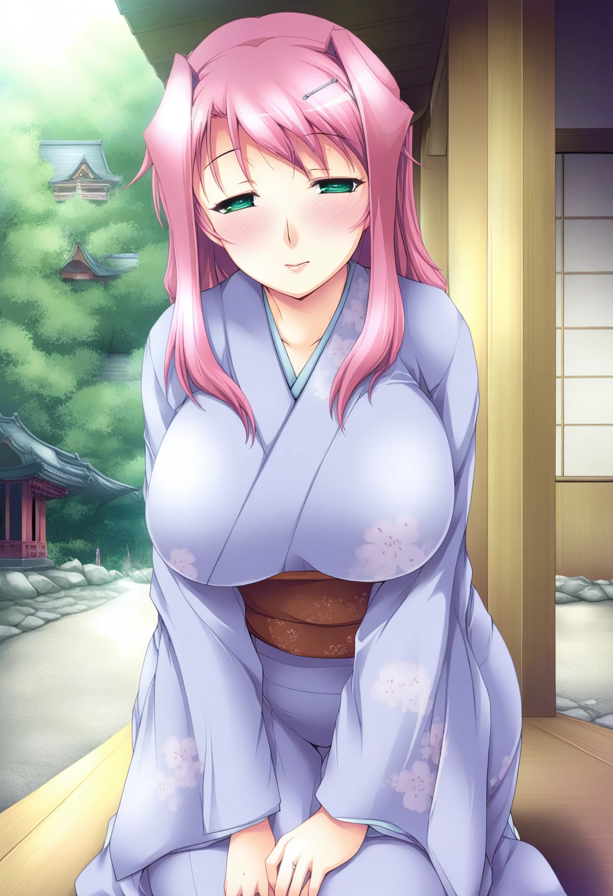 ((((masterpiece、Highest quality、High resolution)、anime)))、Pink Hair、Twin tails、Beautiful breasts、(Dynamic pose)、looking at the camera、(Beautiful detailed face、Beautiful big eyes)、((One beautiful girl))、((Embarrassed face))、Red cheeks、(((High resolutionのフルヌード、High quality hairless pussy、High quality nipples、High resolutionなクリトリス)))、(((Blushing with a bitchy expression)))、Soak in hot spring waters at a Japanese hot spring facility、Light from the front、Face asking for a kiss