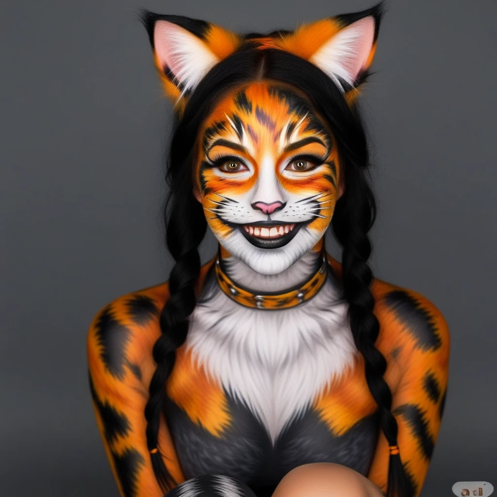 TattooedPup - calico cat girl V1