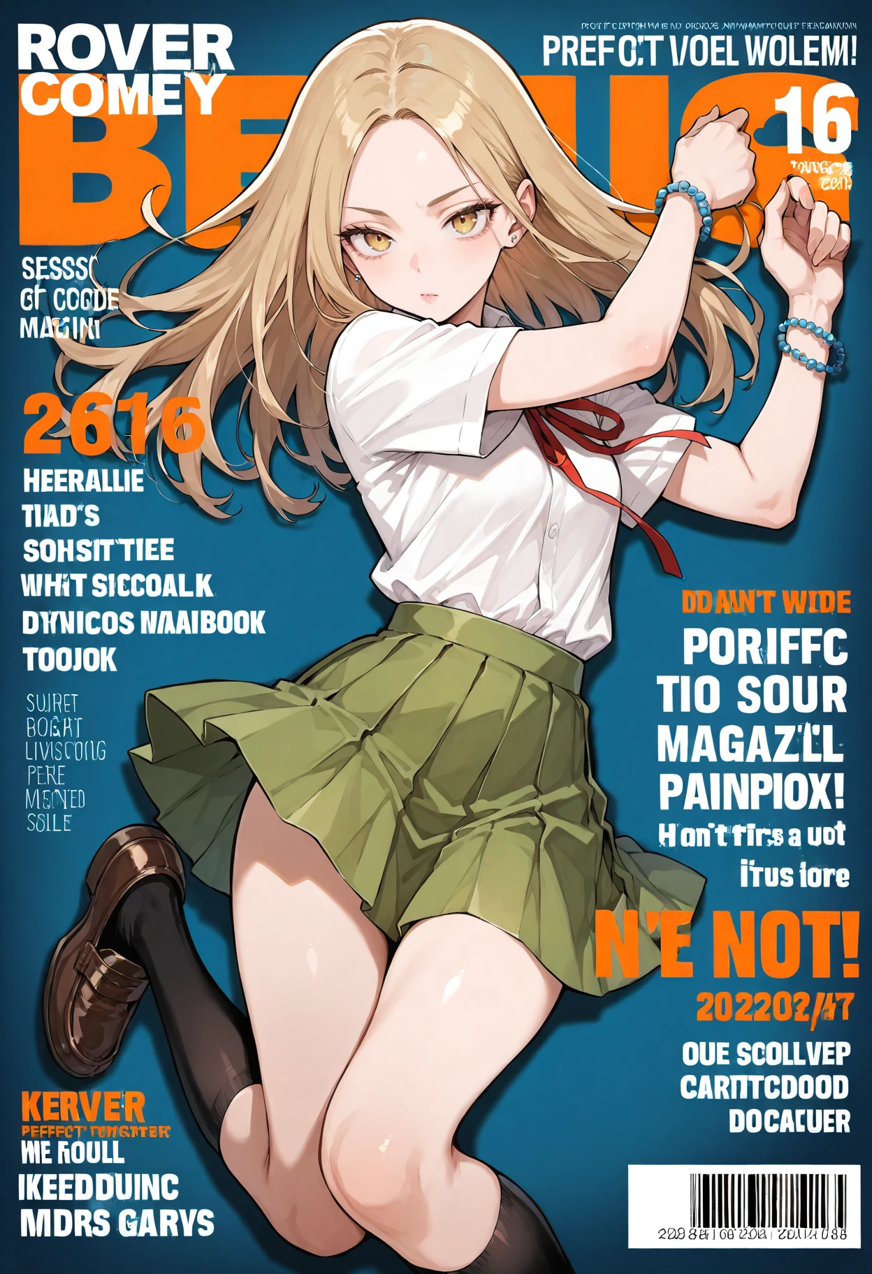 power，Fleshy thighs，Comic cover style，Comic title，adolable，Ocean park，Simetall