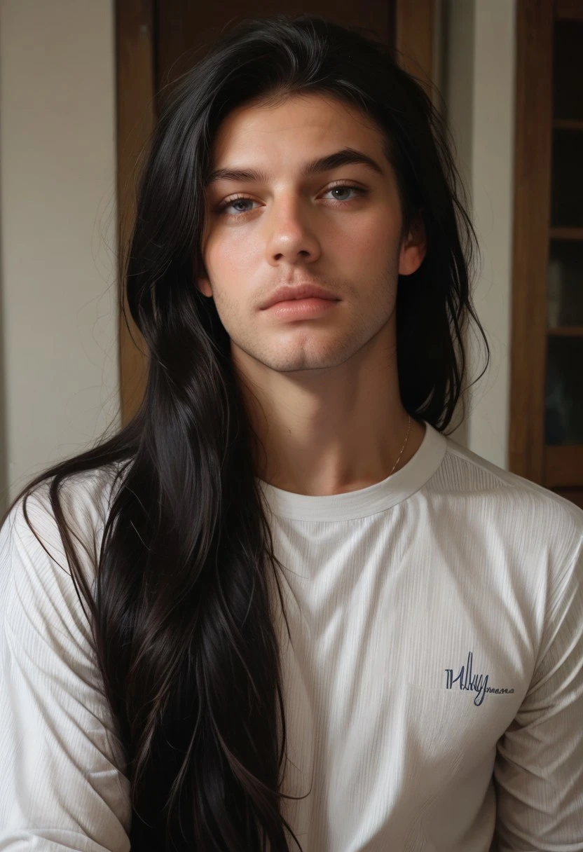 score_9, score_8_up, score_7_up, rating_safe,
a photo of Addie Hilltye, 1boy, athletic, striped shirt, black hair, long hair, portrait,