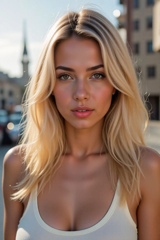 photo of woman, textured skin, light blonde hair, upper body, extremely detailed eyes, beautiful face, detailed natural skin with pores, on all fours, naked, busty,,,,,,, perfect eyes (ectachrome), golden hour, cinematic lighting, (hazy filter, film grain:1.2). 8k, highly detailed, detailed skin texture, natural skin texture, perfect eyes, perfect iris, high detail eyes, detailed iris, detailed cloth texture, perfect eyes, detailed eyes, (high quality, best quality:1.3), Extremely high-resolution, film grain, dslr, Kodak Portra 400 camera f1.6 lens, 35mm, Fujifilm Superia Premium 400, Nikon D850 