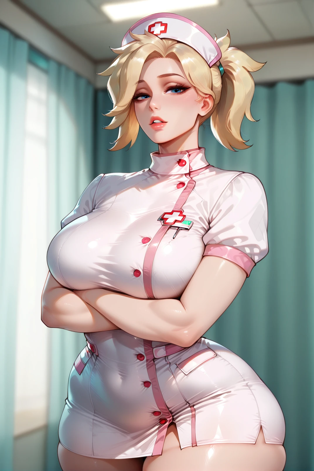 score_9, score_8_up, score_7_up, 1girl, 1boy, magnificent body, pubic hair, sex with a beautiful sexy nurse, she is beautiful and very hot, uniform, reanimation actions