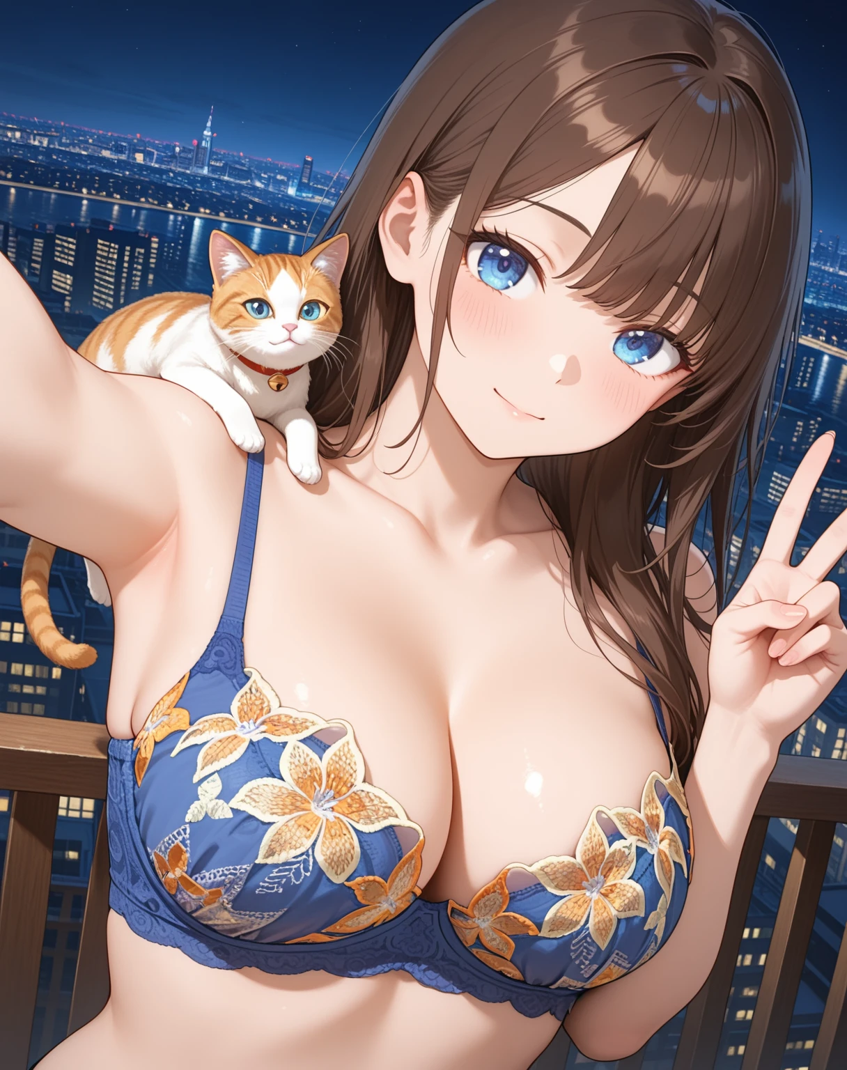 Lily-embroidered bra v1.0