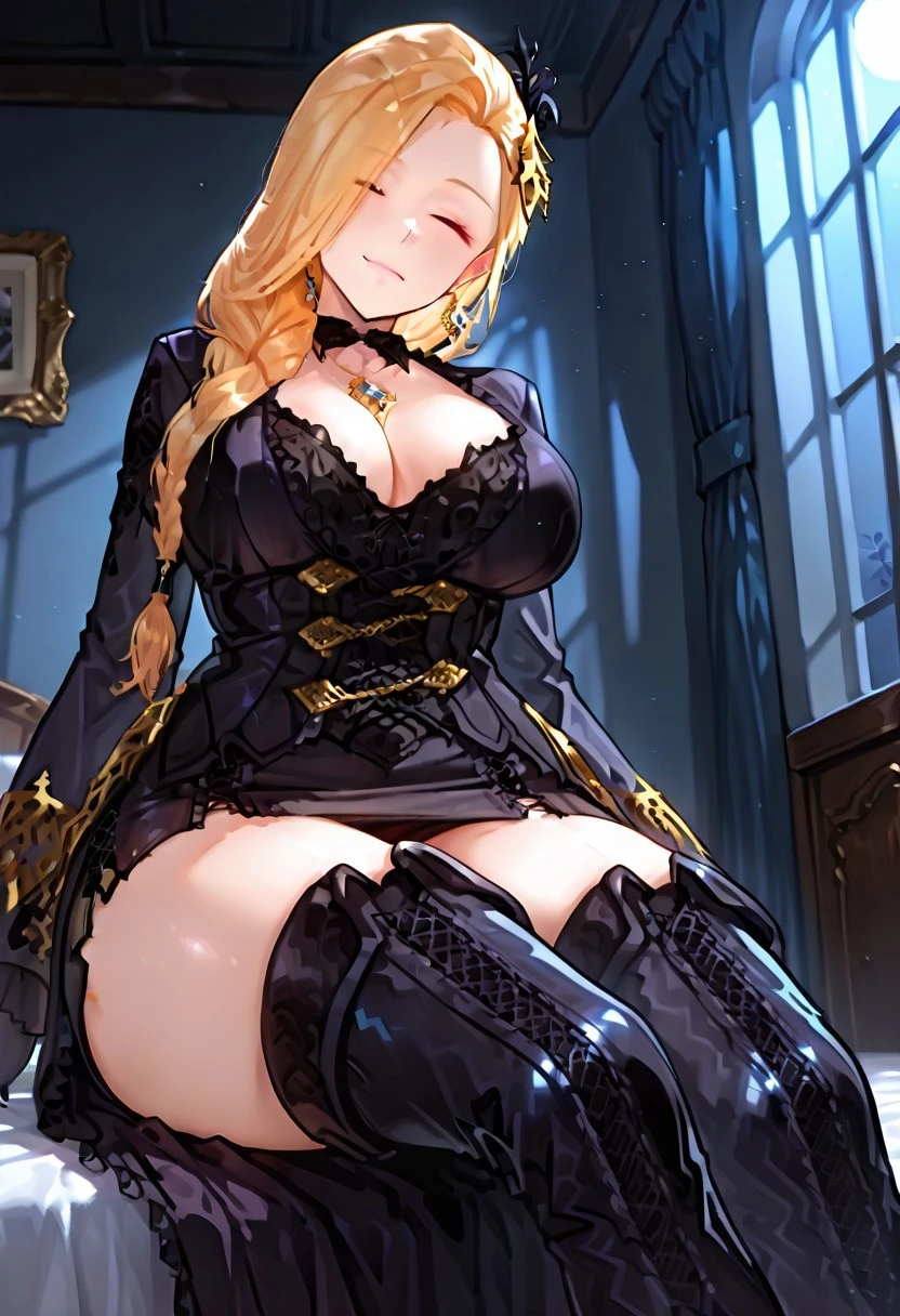 (masterpiece, top quality, best quality, official art, beautiful and aesthetic:1.3), (8k, best quality, masterpiece:1.2),(full body:1.3) (large breasts:1.2), long hair, black thighhighs, high heel, (microskirt:1.1), garter belt, dragon's horn,dragon's wing,