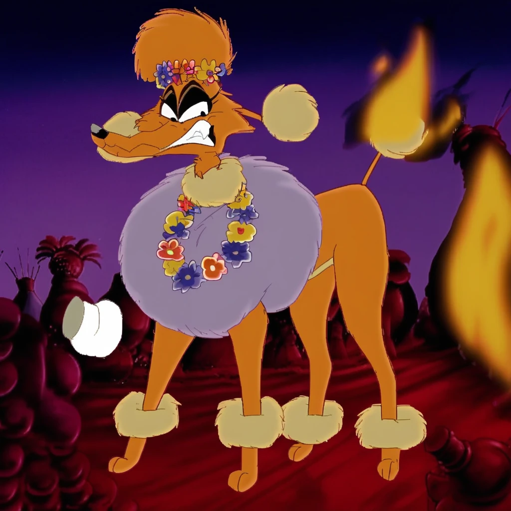 tiger in poodle form (An American Tail: Fievel Goes West) V1