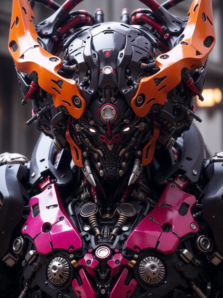Visually arresting mecha portrait