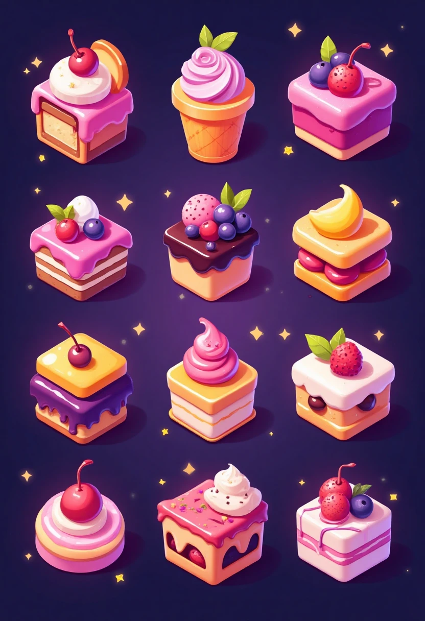 C_3D Dessert Icons_Adaptable To Various Scenarios v1.0