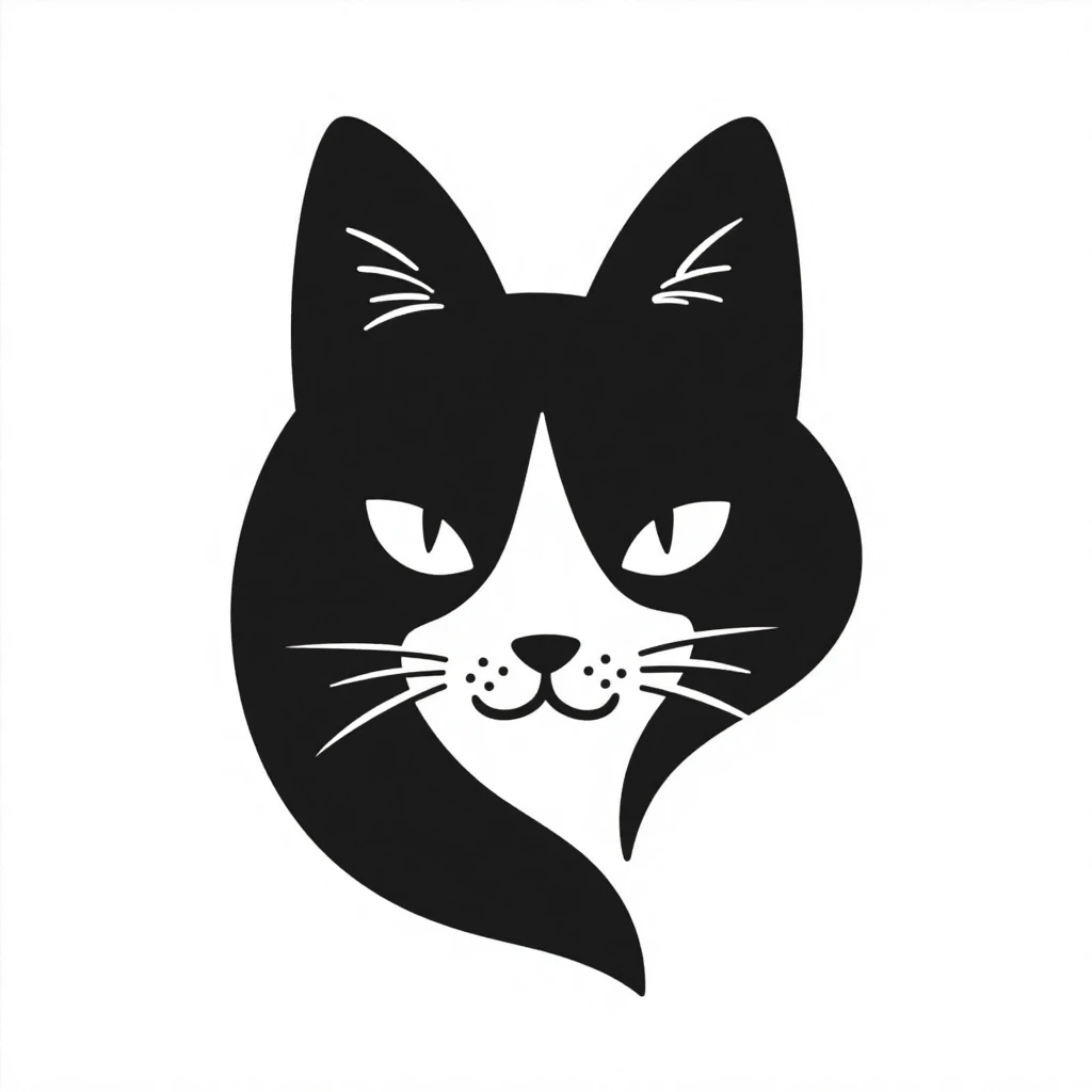 Black and white creative logo v1.0