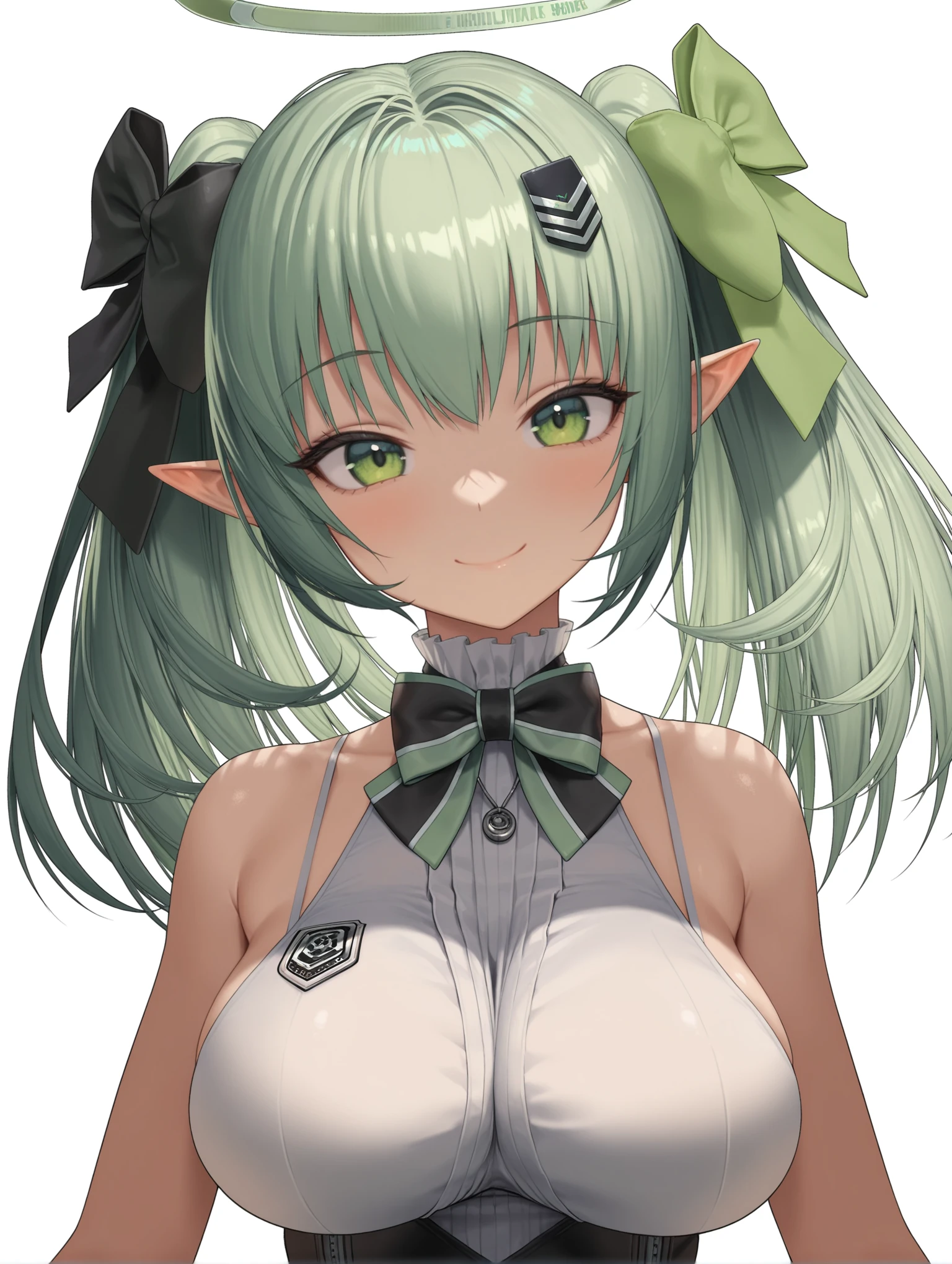 (silver hair:1.4),(empty eyes:1.8),
(Sapphire eyes:1.2),
(bun:1.2),
(parted lips:1.2), (expressionless:1),simple background,
BREAK,
(masterpiece,best quality,highres:1.3),body modification,
(mutated green leucochloridium nipples:2.5), (flat chest transform green Leucochloridium:2.5),
(mutated huge clitoris green Leucochloridium:2.5),(pussy insertion green Leucochloridium:1.5),
solo,(1girl:1.1), little girl,NSFW,uncensored,(cowboy shot:1.2),shoot from front,(arms behind back:1.2),
pussy,dynamic angle,(looking at viewer:1.2),school uniform, serafuku, navel,
<lora:leucochloridium for hentai:0.6:lbw=NIN> <lora:Leucochloridium_v1:0.5:lbw=OUTD> <lora:Smooth belly_v1.3.2:1>