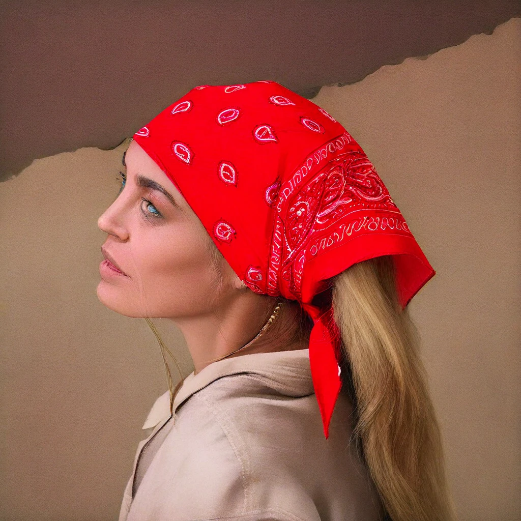 b4ndanaonhead, bandana on head, bandanna on head