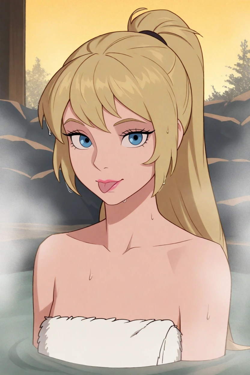 masterpiece, best quality, ultra-detailed, a young blonde girl looking at camera, 1girl, (nude), (pussy:1.5), realistic, smile, flat chest, navel, grin, .