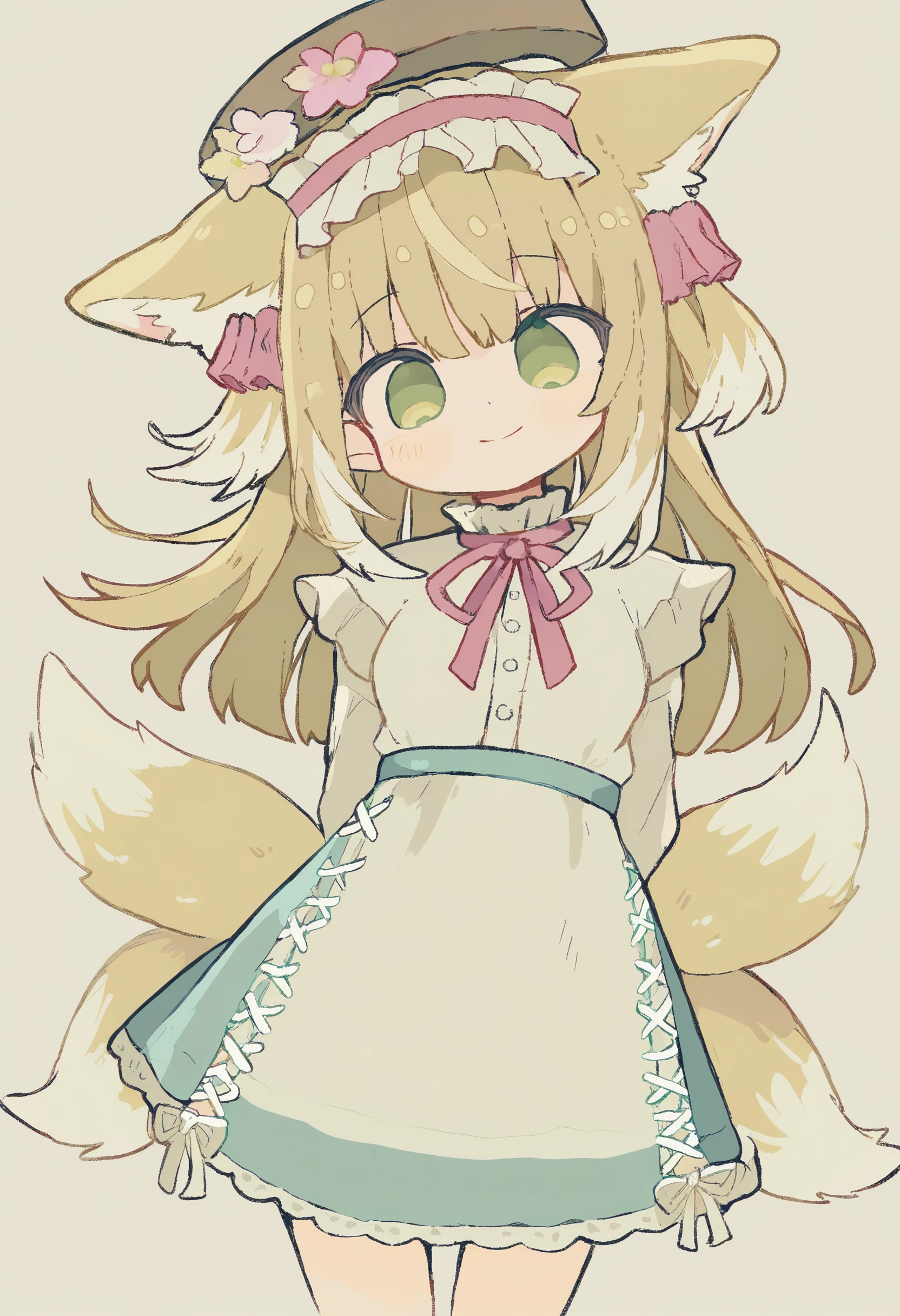 kanat0,1girl,smile,suzuran \(spring praise) (arknights\), full_shot,
1girl,solo,white background, breasts,arms_behind_back,front view,
masterpiece,ultra detailed,very awa,best quality,absurdres,hat,