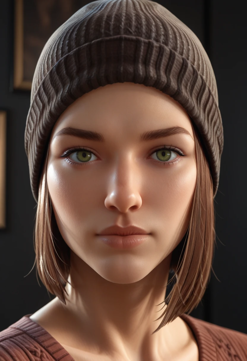 very awa, masterpiece, best quality, absurdres, newest, perfect quality, detailed background, intricate details
<lora:ILLISTCSteph:1>
LISTCSteph, 1girl, short hair, brown hair, beanie, green eyes,  closed mouth, looking at viewer, looking at viewer, portrait