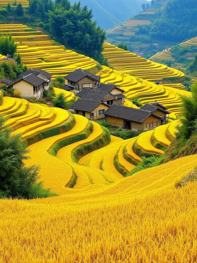 E_Restoration Of Pastoral Scenery_Terraced Village Generation v1.0