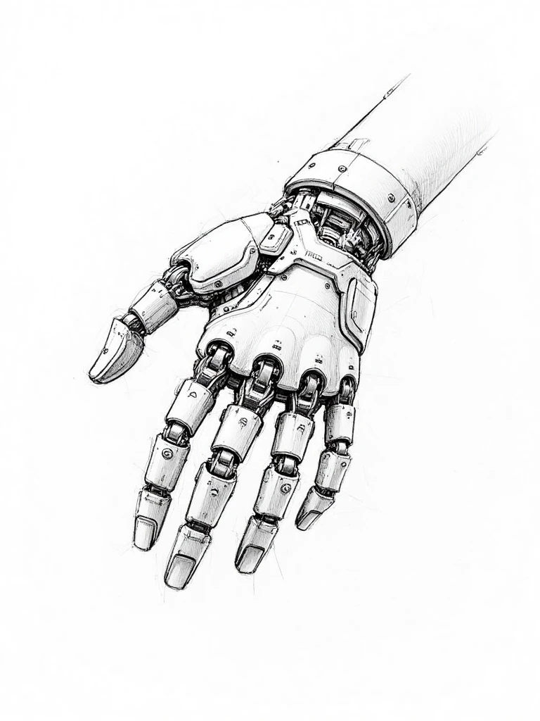 D_Mechanical Hand Design_Mech Hand-Painted Illustrations v1.0