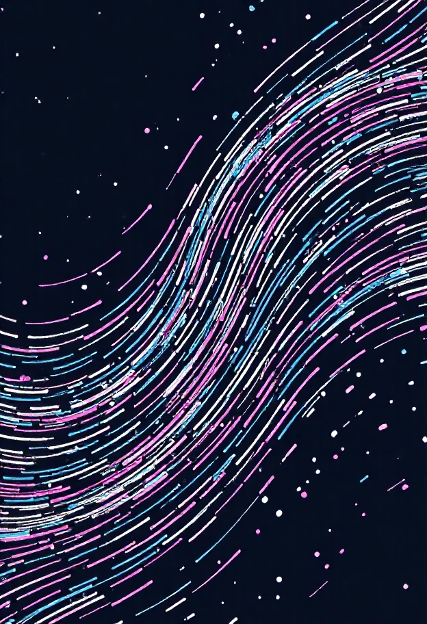 generative art, computer graphics, particle line trails, intricate lines, high-density,dense pattern,