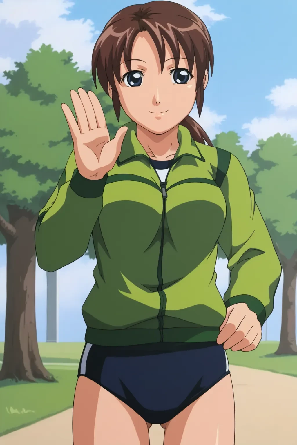 Ponytail Female Jogger Mob - New Bible Black(Shin Baiburuburakku/新???ルブラック)/Bible Black: New Testament v1.0