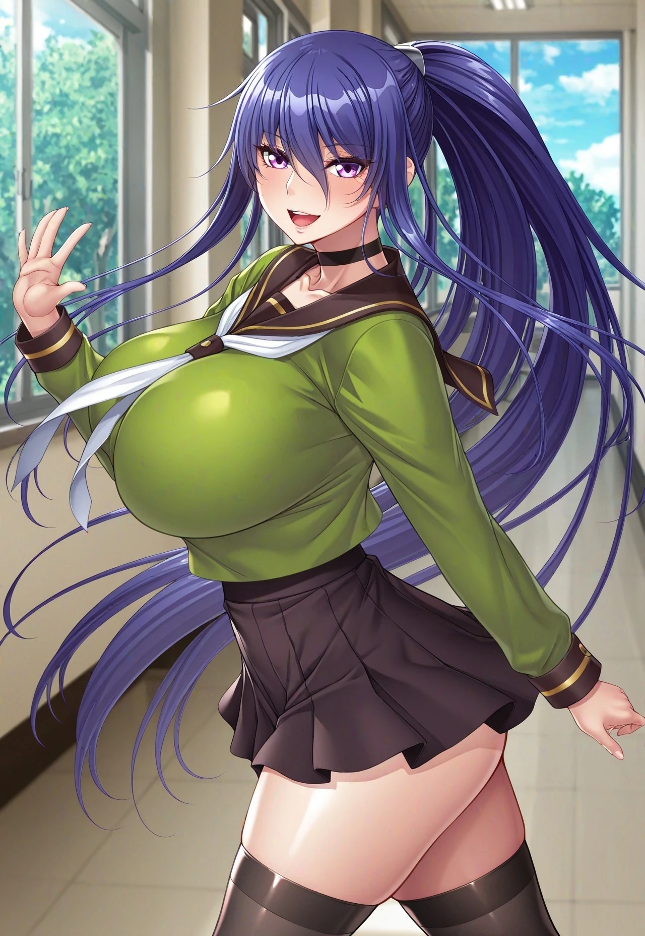 A Beautifully Too Huge Breasted Cute mother, Pastel colors hair, (Ridiculously Enormously Excessively overwhelmingly gigantic huge breasts:1.6, Extra long sagging breasts:1.6, Thighs:1.2, thick legs:1.2, curvy:1.2, towering stature:1.6, massive fat thick unnatural belly, Plump), purple eyes, (ahoge, messy hair:1.2, tired hair:1.2, flipped hair, very long hair, bags under eyes:1.3), black hair, (purple hair:1.2), (blush:1.2, emberrased:1.2, quiet personality:1.2, scared:1.2, looking away, wavy mouth, shy), (naked), at the adventurer's guild, A bulletin board with posted paper, nfsw, sweat, (cum in vaginal:1.3), vaginal sex
