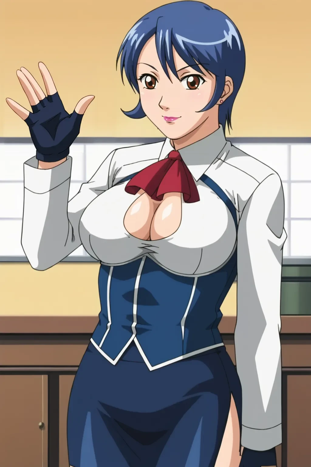 Blue Hair Female Tokken Agent Mob - New Bible Black(Shin Baiburuburakku/新???ルブラック)/Bible Black: New Testament v1.0