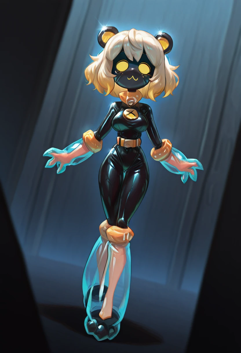 (masterpiece), (best quality), (ultra-detailed), amazing quality, very aesthetic, perfect composition, intricate details, absurdres, incredibly absurdres, 8K,illustration,cute face, pretty, ultra-detailed-eyes, ultra-detailed, extremely detailed eyes, detailed face, clear skin, shiny hair, shiny, greatscore, dynamic angle, dynamic pose, high resolution, absurdres, newest, best illumination, depth of field, complex background, detailed background, rikose:0.18, drunkoak:0.15, hizuki akira:0.25, mochiyuki \(gigfor1\):0.35, tadanotarosuke:0.34, pochi-a:0.55, yomoyama yotabanashi:0.68, kiyoshi st:0.54, torriet:0.38, quanx70909457:0.77, gtsleep1200:0.85, dancepet-rubberdoll_suit, textured painterly sketch, by 96yottea, by porforever, by potg \(piotegu\), film grain,
1girl, traditional media, animal ears, robot girl, yellow eyes, humanoid robot, mechanical ears, looking at viewer, full body, belt, marker (medium)
DancePET-suit, transparent gloves:2.1, transparent boots:2.1, latex bodysuit, animal suit, rubberdoll suit, see-through, (((visible human hands:0.8))), (((visible human feets:0.8))) (five_fingers) (human_hands) <lora:HerrscherAGGA2025_DancePET-SUIT_V1-000010:0.88>