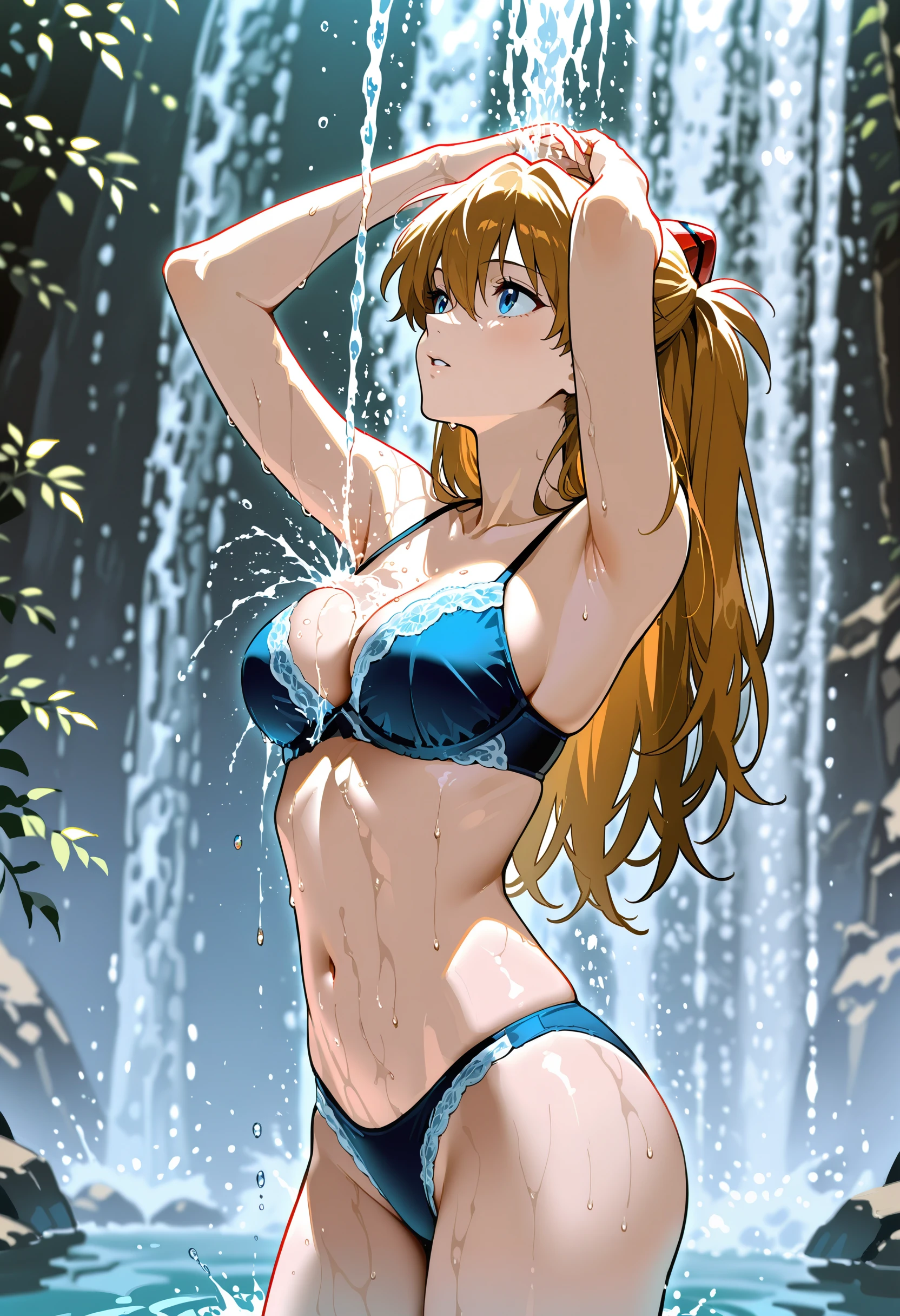 Heavenly Midnight Lace Bikini illust