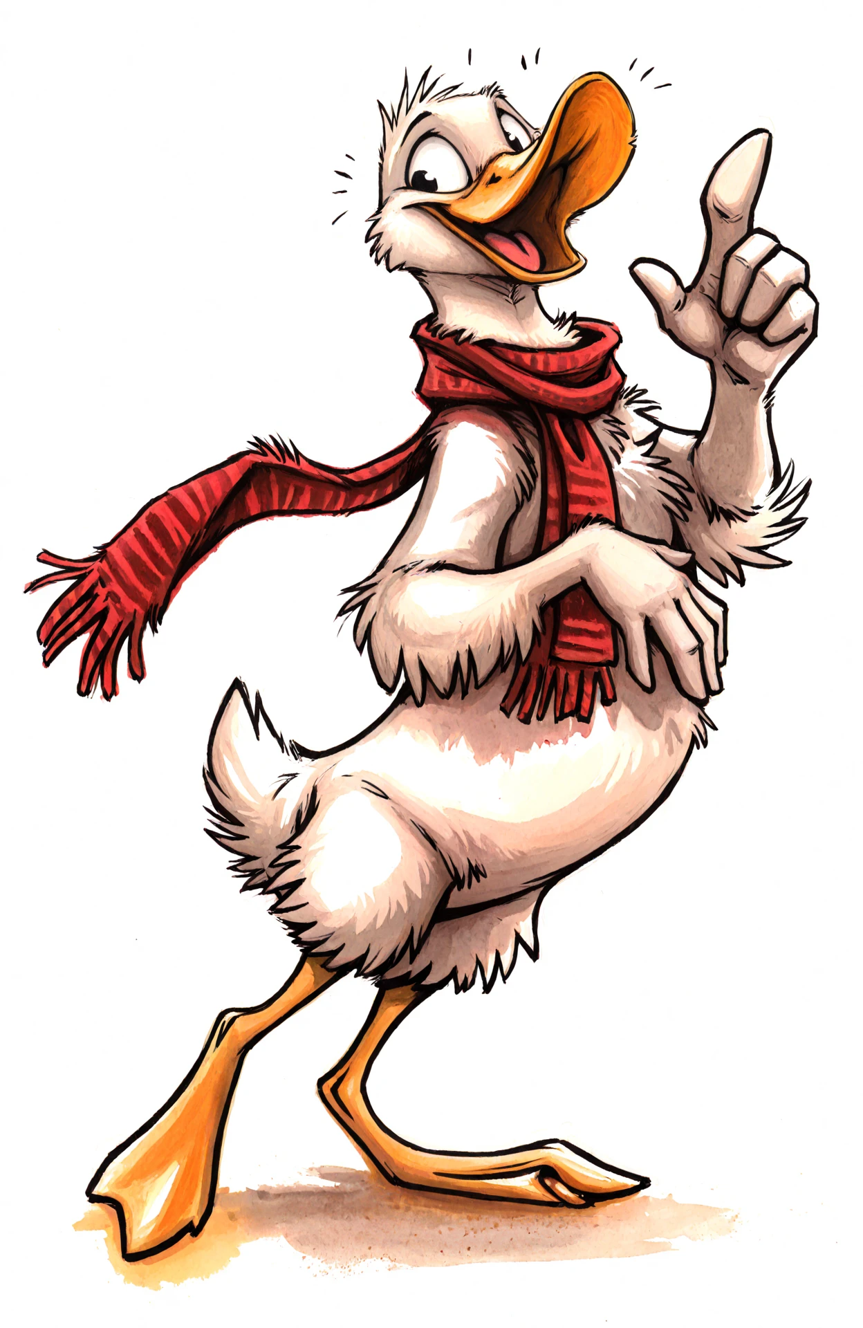 Kenket,
masterpiece, best quality, amazing quality,
cute, duck,( red stripped winter scarf,:1.1) white background,
<lora:Kenket_-_Art_Style:1>,