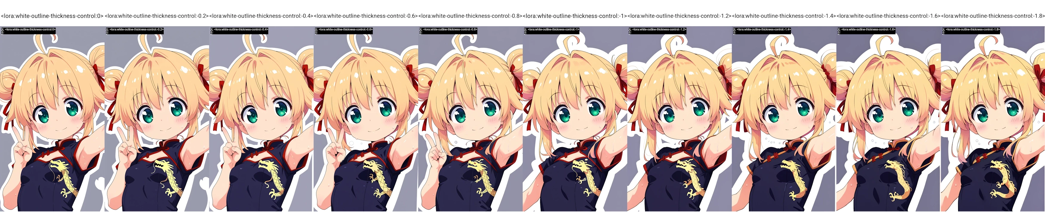 [Illustrious]White outline tweaker/白輪郭線調整 LoRA v1.0