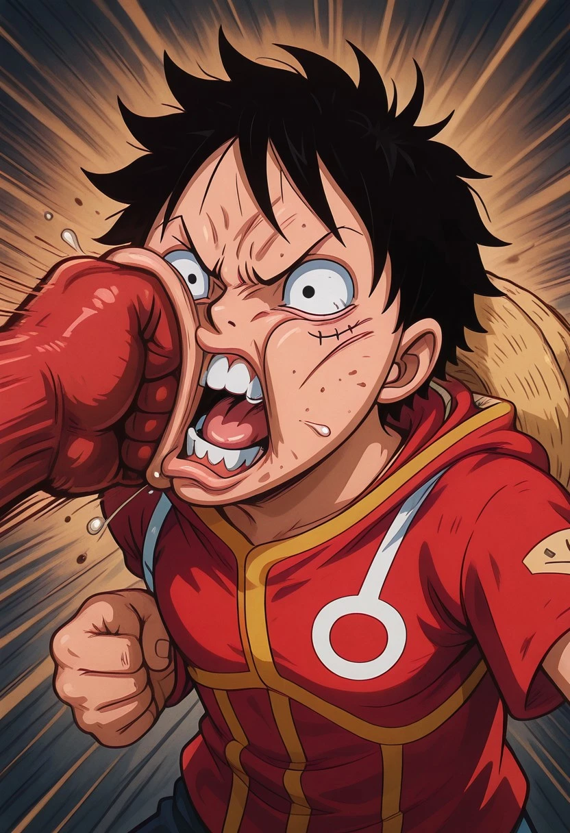 (((ultra detailed, masterpiece, high quality, from above,  breasts )))
, 
((( Hycopumb2, comedic punch, exaggerated impact, face distortion, slapstick,)))
,
((( 1boy, punching )))
,
((( luffy_eh, black hair, black eyes, scar on face, )))
,
((( )))
,
((( )))
((( )))