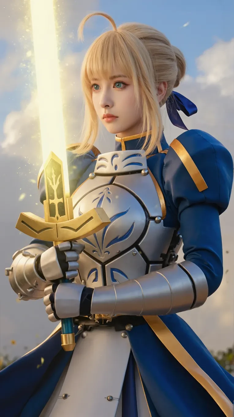 [Realistic] Altria Pendragon_Saber<Fate/Fgo>Cosplay(official/doujin) costume v1.0