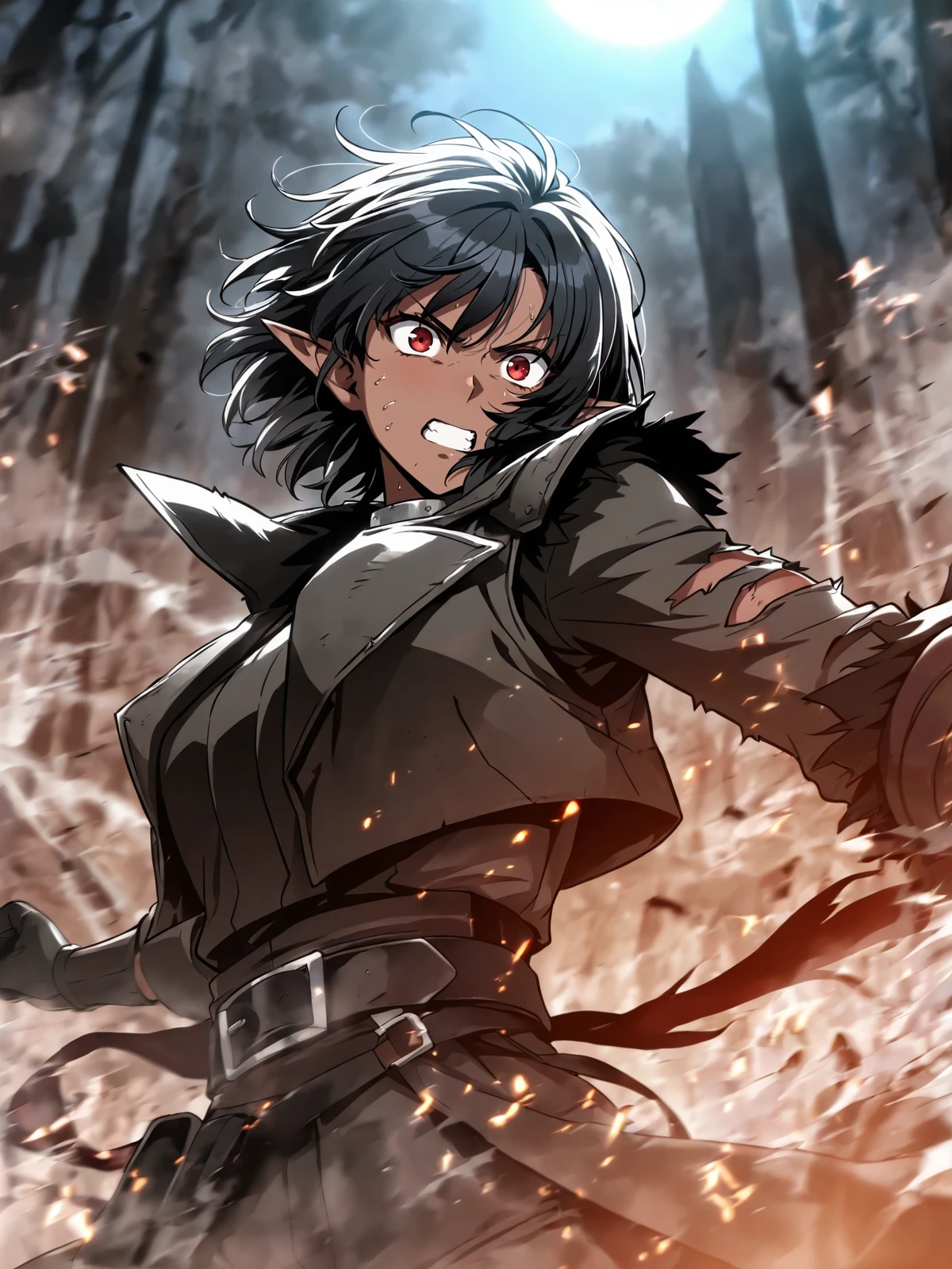 (1girl:1.2),dark elf,assassin,upper body,looking at viewer,<lora:Omniscient_Reader_rank16_fp16:0.8>,omn1sc1entr3ad3r,detailed background,aesthetic,assasisin clothes,fighting,pain,sexy,, best quality,high quality,extremely detailed,8K HD,Subsurface scattering,epic,hdr,intricate details,8k,(hyperdetailed:1.2),(vivid colors:1.2),better shadows,