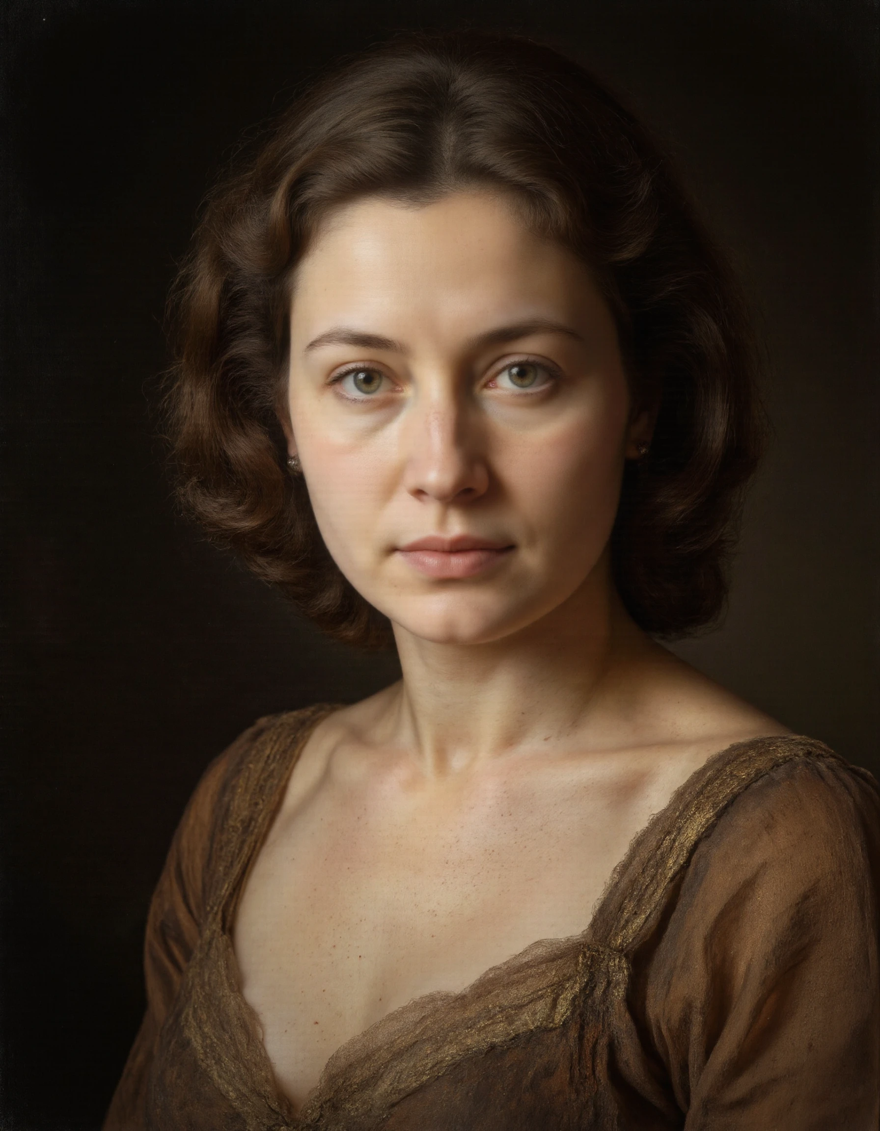 Rembrandt style <lora:finedove:1>, calssic portrait of pretty mature woman, light glowing, guarded, sunny, bright, detailed, cinematic, real, deep, rich colors, beautiful, symmetry, great composition, adventurous, atmosphere, artistic, delicate, balanced, attractive, very coherent, intricate, strong, inspiring, highly charismatic, colorful, surreal, amazing . Baroque, chiaroscuro, realistic, emotional, "flat lighting