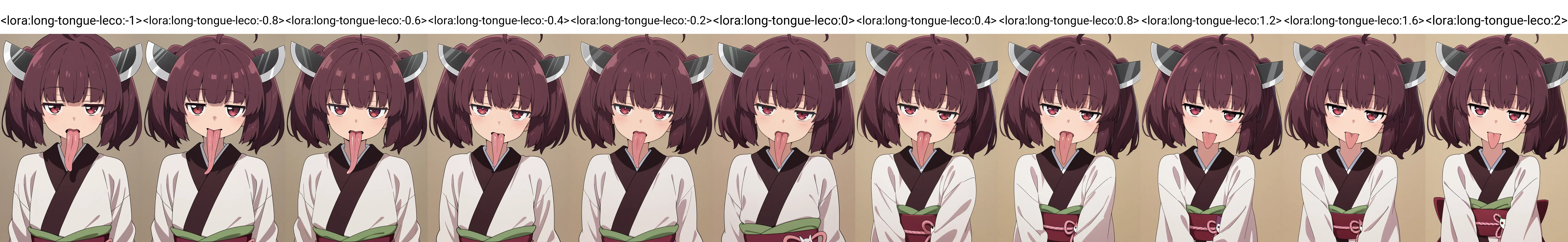 [Illustrious]Long tongue adjuster/ LoRA 長舌の長さ調整 LECO(iLECO) v1.0