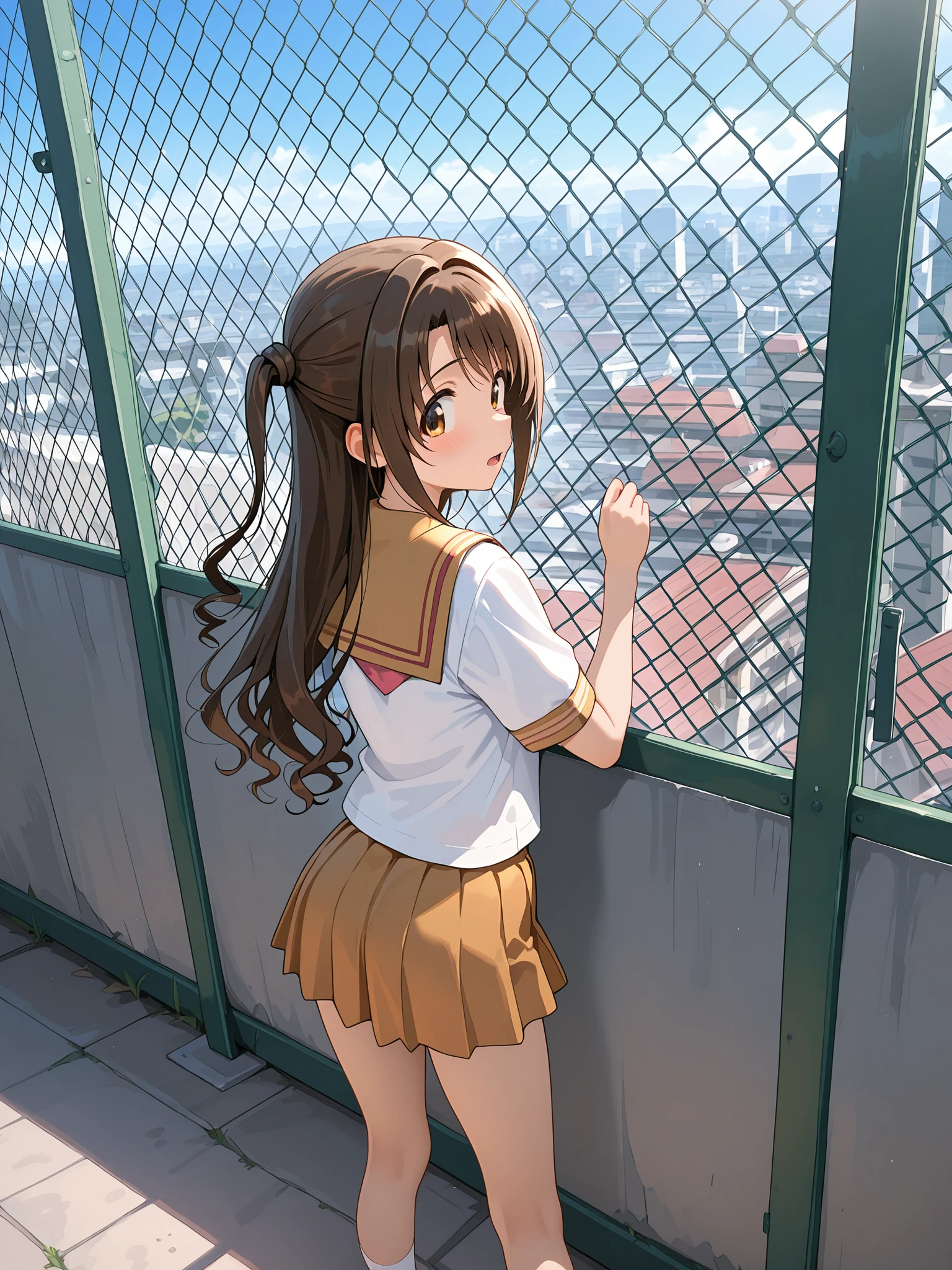 against chain-link fence (sfw,nsfw) v1.0