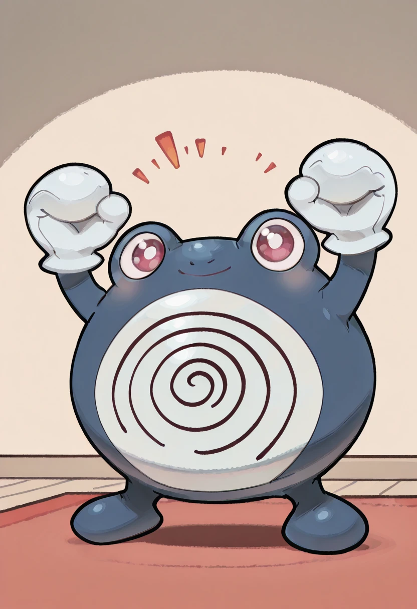 masterpiece, best quality, solo, zzPoliwhirl, , <lora:PoliwhirlPokedex_IXL:1.0>, , solo, looking at viewer, smile, T00CUT3, <lora:T00CUT3_IXL:1.0>
