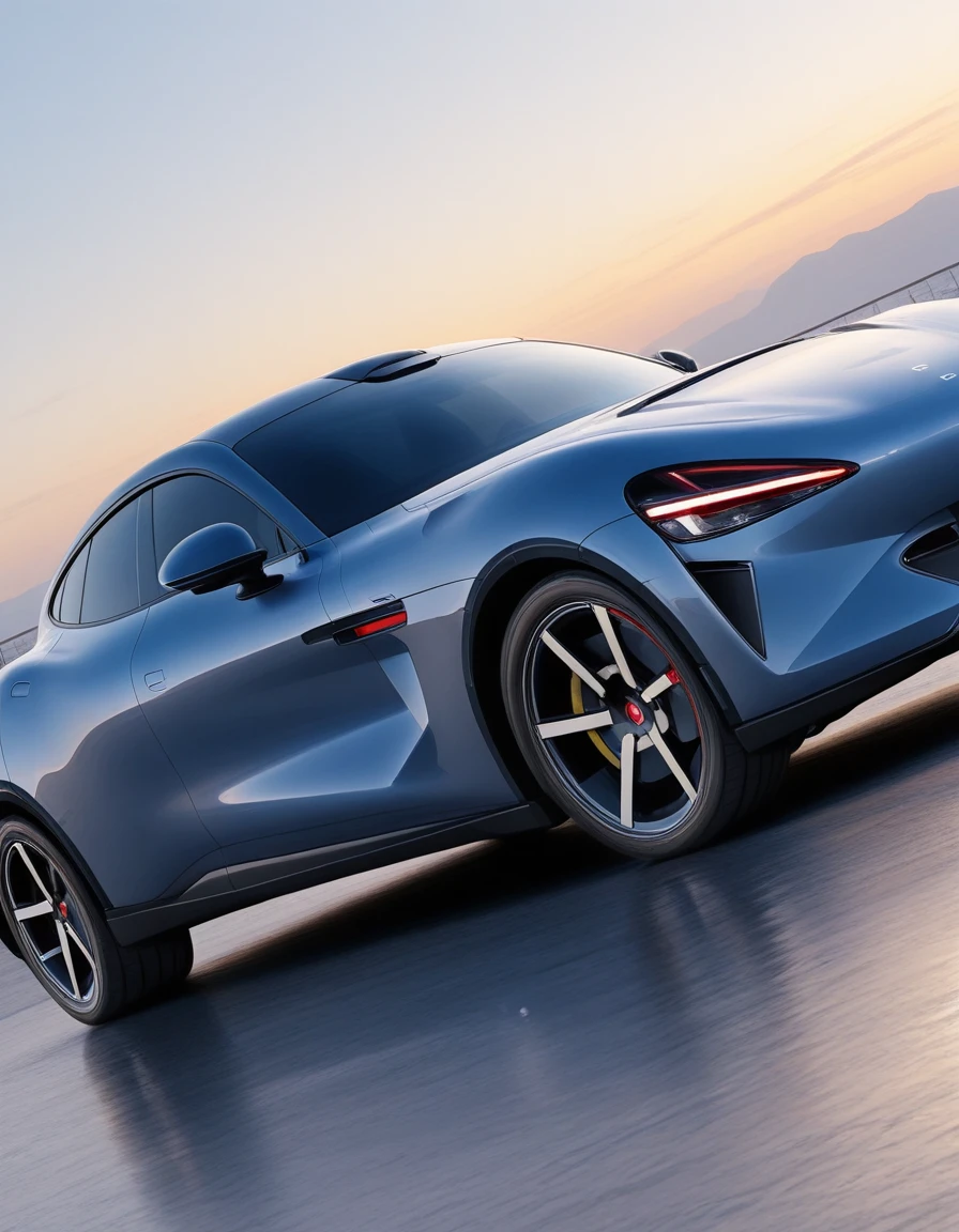 masterpiece,best quality,amazing quality,very aesthetic,high resolution,ultra detailed,perfect details,
<lora:mai_xiaomiyu7_car:1>,mai_xiaomiyu7_car,from front,no humans,dutch angle,