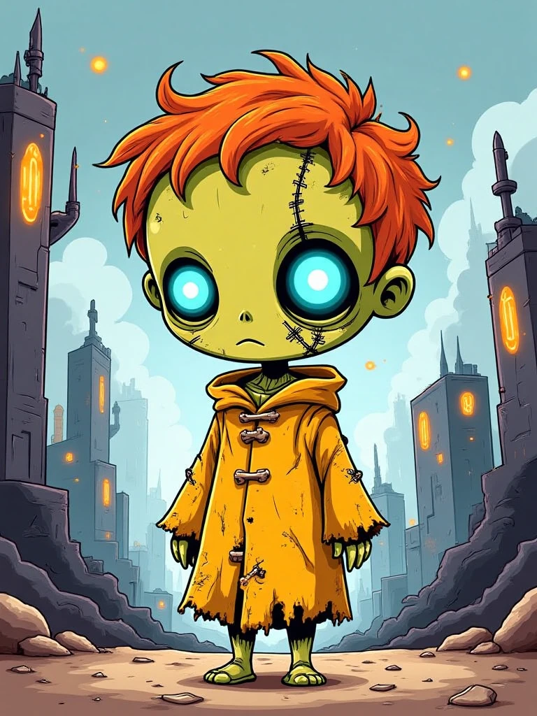 E_Doomsday Cartoon Style_Zombie Character Generation v1.0